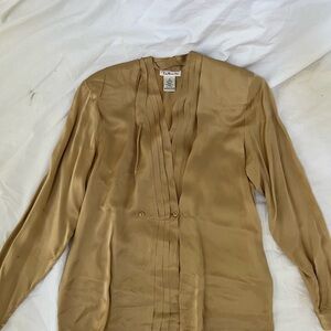 Gold Silk Blouse